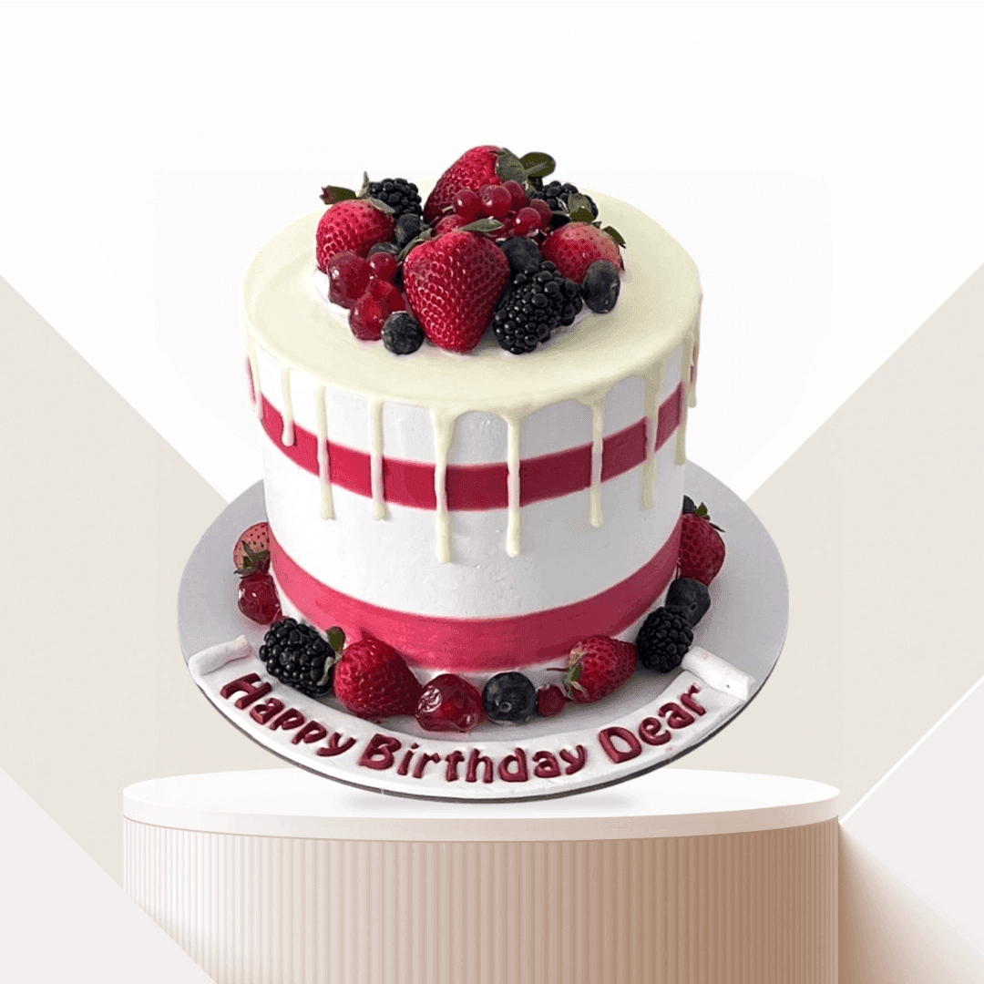 Sugar Cake with Fruits for 4-6 people